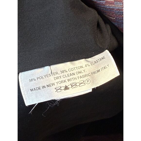 M.M. Lafleur Women's Size 2 Purple Black The Toi Dress Fit & Flare Textured - Picture 7 of 8